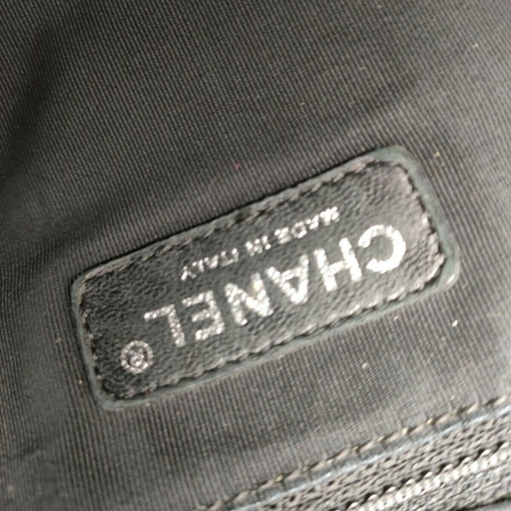 Chanel Hand Bag Silver Nylon - Picture 5 of 9